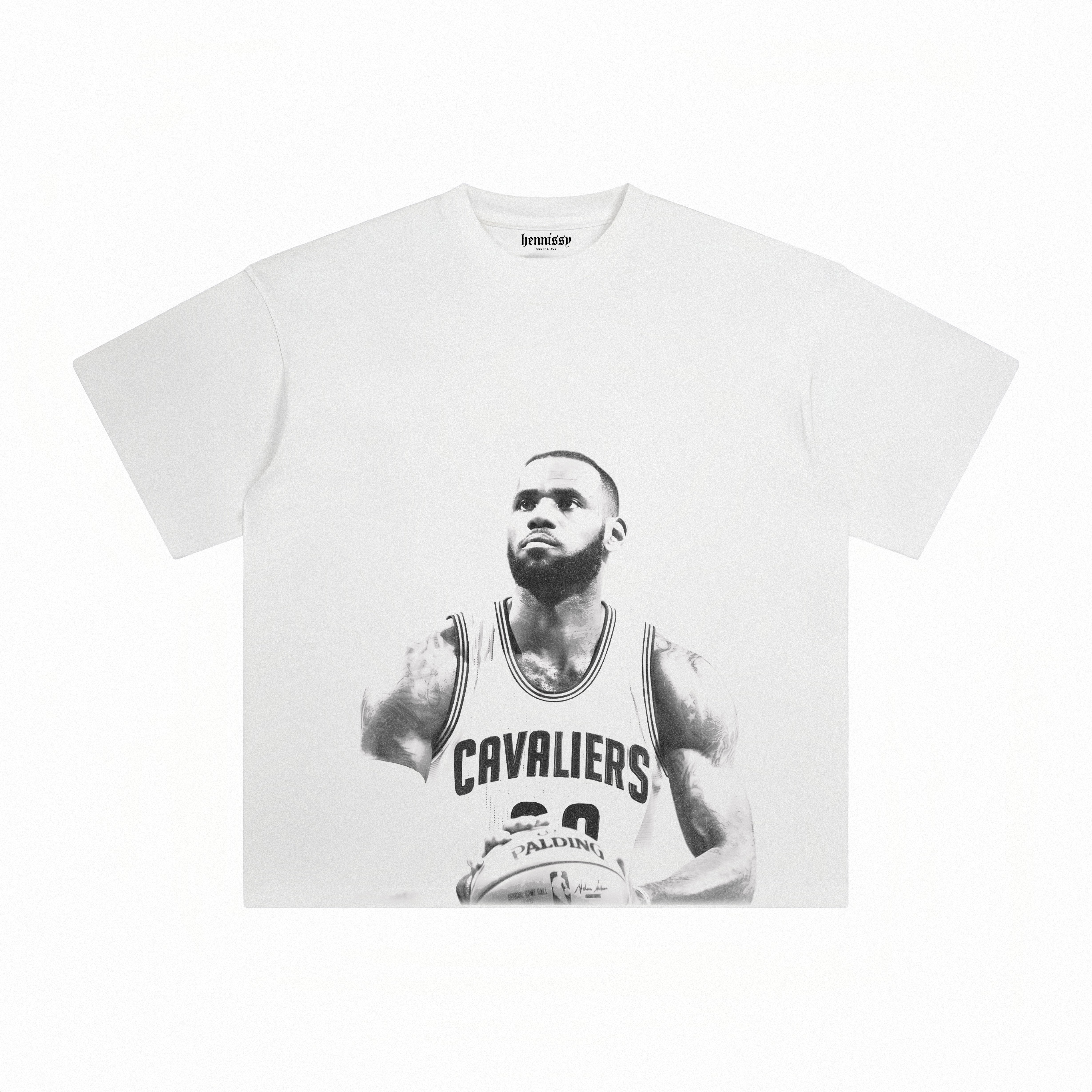LEBRON CAVALIERS ZWART WIT T-SHIRT